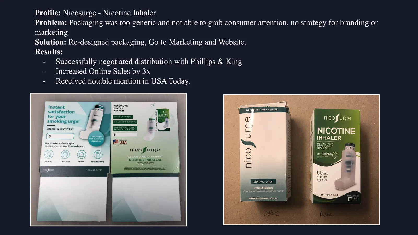 Ather Ahmed portfolio archive page 8, documenting owned brands and commercial projects